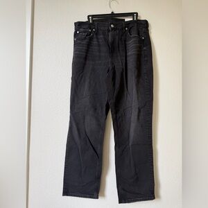 American Eagle Outfitters Women's Black Straight Leg Jeans